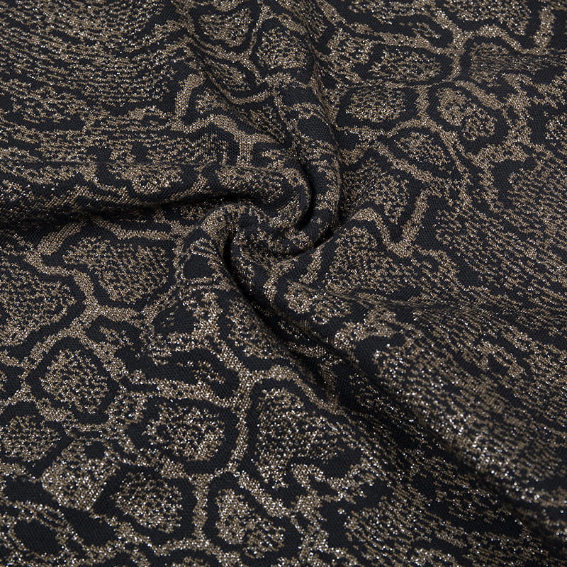 Tessuto jacquard con motivo serpente